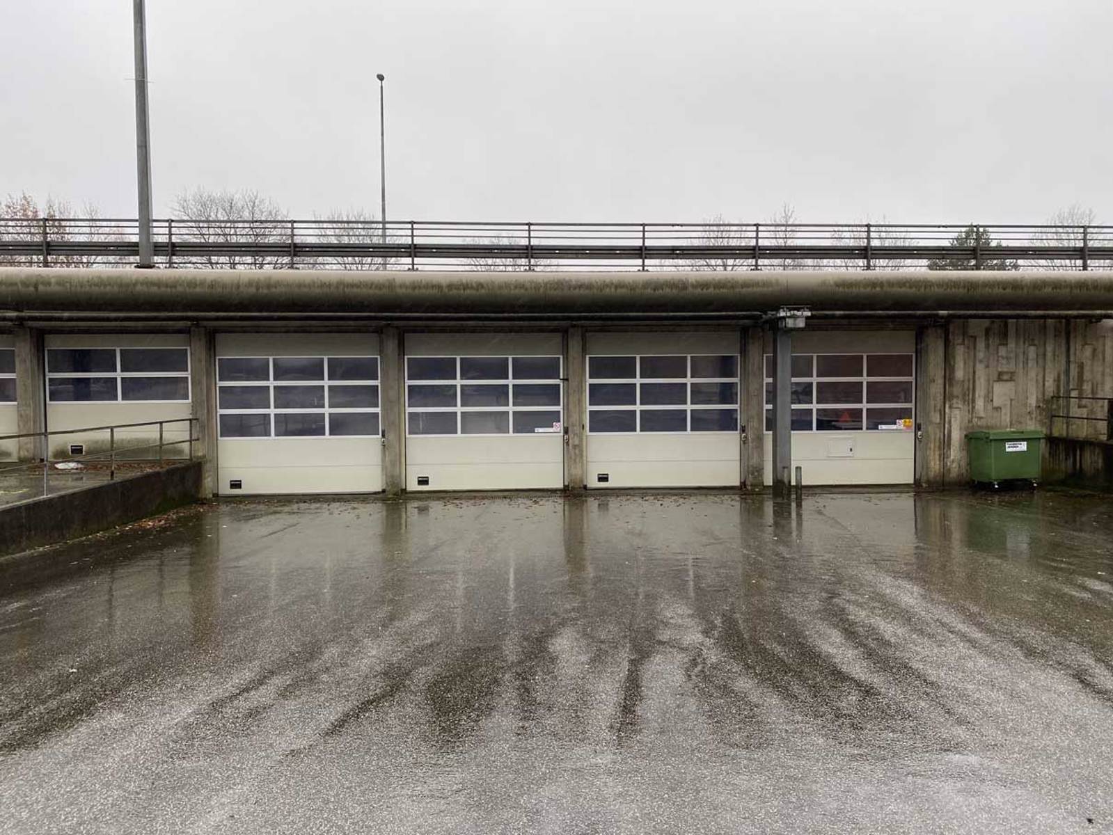 Overblik over garageanlægget